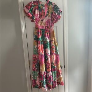 Floral Multicolor Maxi Dress